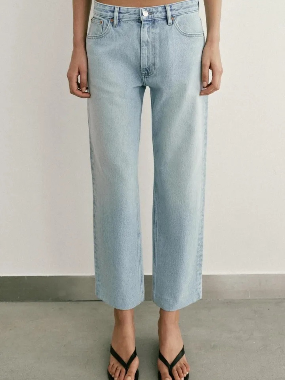 Zara Z1975 SLIM HIGH-WAIST JEANS 1934/038/406 LIGHT BLUE